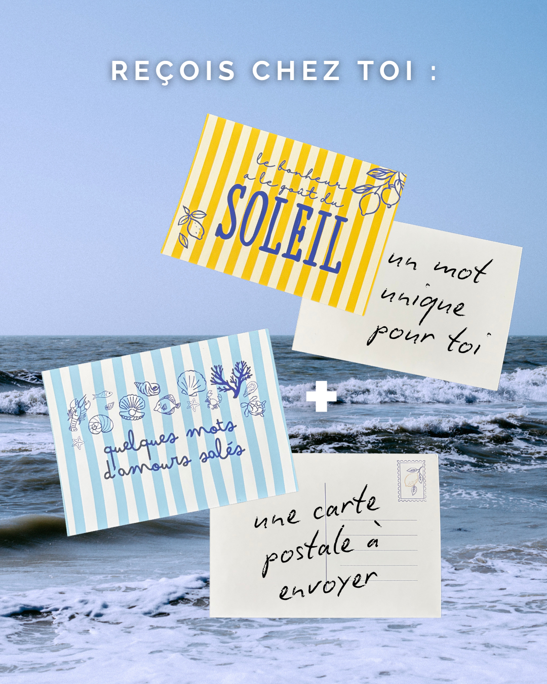 Carte personnalisée écrite à la main